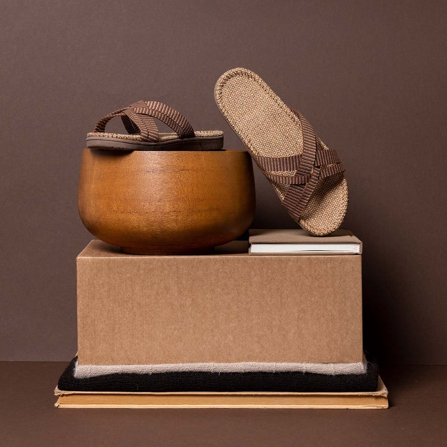 Shangies sandalen / Cocoa tones