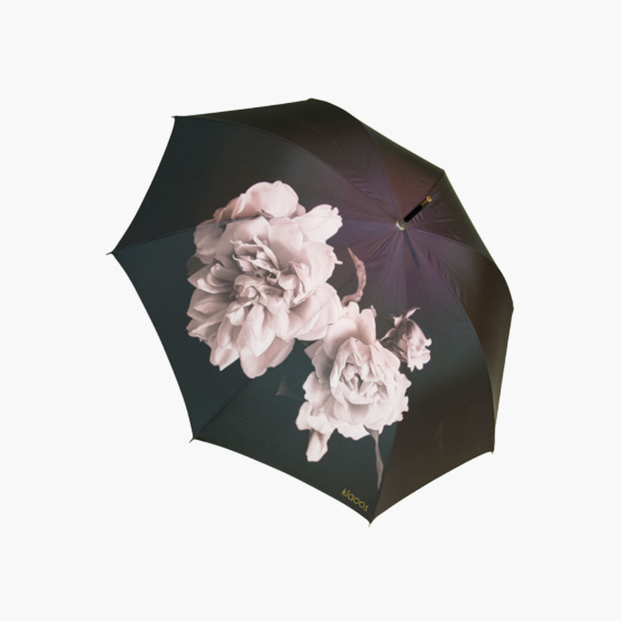 Deze Pivoine paraplu van het merk Klaoos laat je uitkijken naar regenachtige dagen!