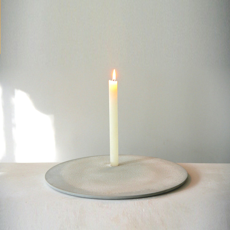 Tray with candle Ø38cm - Beschikbaar in 5 kleuren